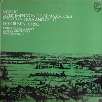 Divertimento In E Flat Major, K 563 For Violin, Viola And Cello